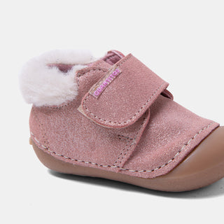 guantitos-真皮蓬鬆雲朵童鞋-粉色