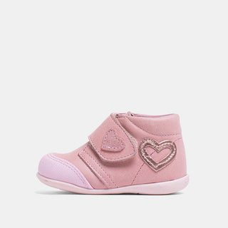 guantitos-真皮心型童鞋-粉色